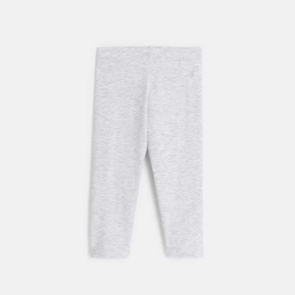 قماط قصير من الجيرسي باللون الرمادي المنقط الفاتح للفتيات